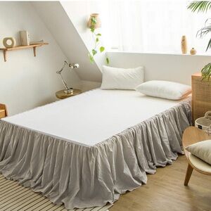 Simple&Opulence Belgian Linen Bed Skirt - King Size